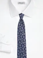 Large Vineleaf Woven Silk Tie