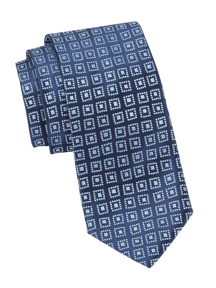 Geobean Woven Silk Tie