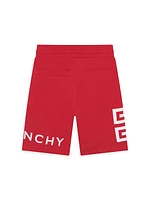 Little Boy's & Boy's Logo Bermuda Shorts