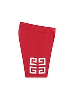 Little Boy's & Boy's Logo Bermuda Shorts