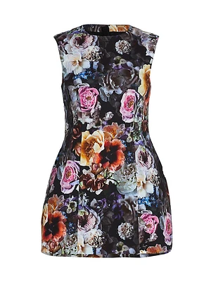 Floral Flared Sheath Dress