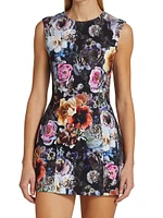 Floral Flared Sheath Dress