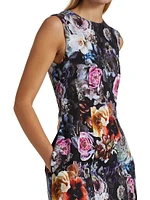 Floral Flared Sheath Dress