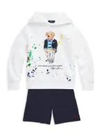 Little Boy's & Fleece Drawstring Shorts