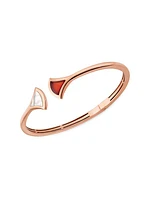 Divas' Dream 18K Rose Gold, Carnelian & Mother-Of-Pearl Bracelet