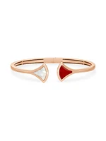 Divas' Dream 18K Rose Gold, Carnelian & Mother-Of-Pearl Bracelet