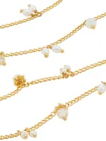 Tangerine 24K Goldplated Pearl Necklace