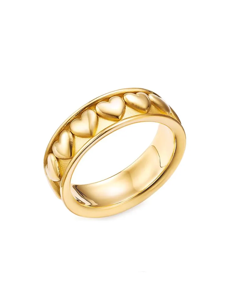 Classic 18K Gold Heart Ring