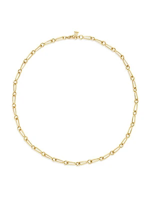 Nature Deconstructed River 18K Yellow Gold Chain Necklace