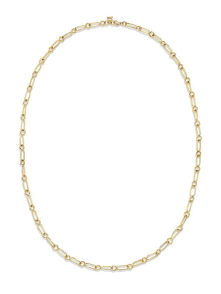 Classic 18K Gold River Chain Necklace