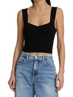 Jordana Sleeveless Cropped Top