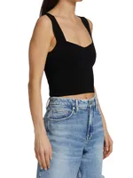 Jordana Sleeveless Cropped Top