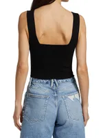 Jordana Sleeveless Cropped Top