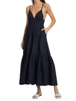 Rhodes V-Neck Tiered Maxi Dress