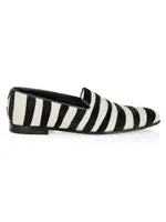 Mario Striped Loafers