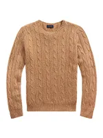 Julianna Cable-Knit Cashmere Sweater