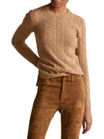 Julianna Cable-Knit Cashmere Sweater