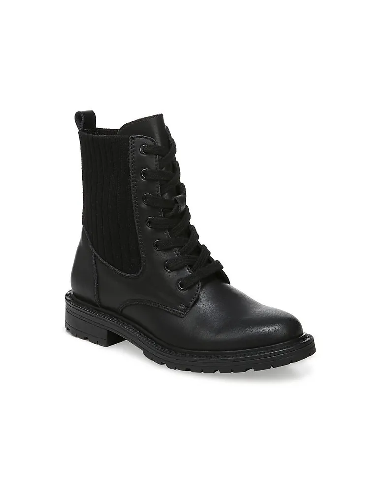 Little Girl's & Lydell Mini Leather Combat Boots