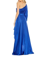 Ieena High-Low One-Shoulder Gown
