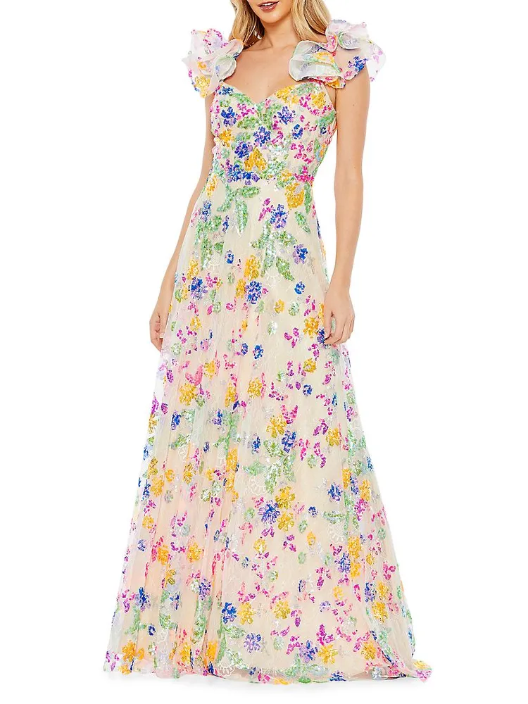 Ieena Beaded A-Line Gown