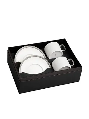 Soie Tressée 4-Piece Tea Cup & Saucer Set