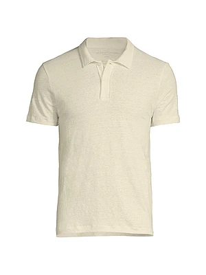 Stretch Linen Polo Shirt