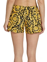 Printed Elasticized Swim Shorts