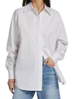 Oversized Unisex Cotton-Blend Shirt