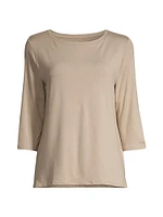 Soft Touch Three-Quarter-Sleeve T-Shirt