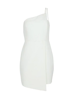 Asymmetric One-Shoulder Minidress