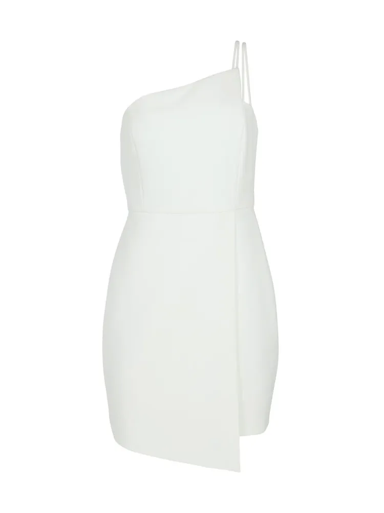 Asymmetric One-Shoulder Minidress