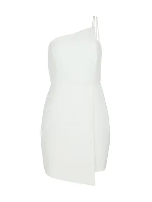 Asymmetric One-Shoulder Minidress