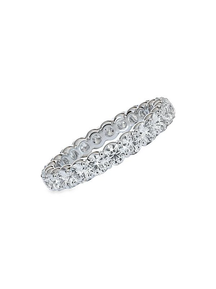 Platinum & 2.1 TCW Natural Diamond Eternity Band