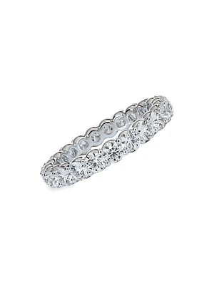 Platinum & 2.1 TCW Natural Diamond Eternity Band