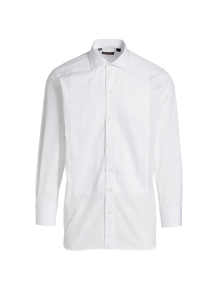 Pleated Formal Tuxedo Shirt