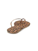 Studio Exotic Cheetah-Print Flip Flops