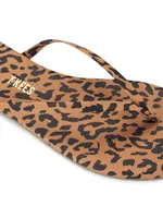 Studio Exotic Cheetah-Print Flip Flops