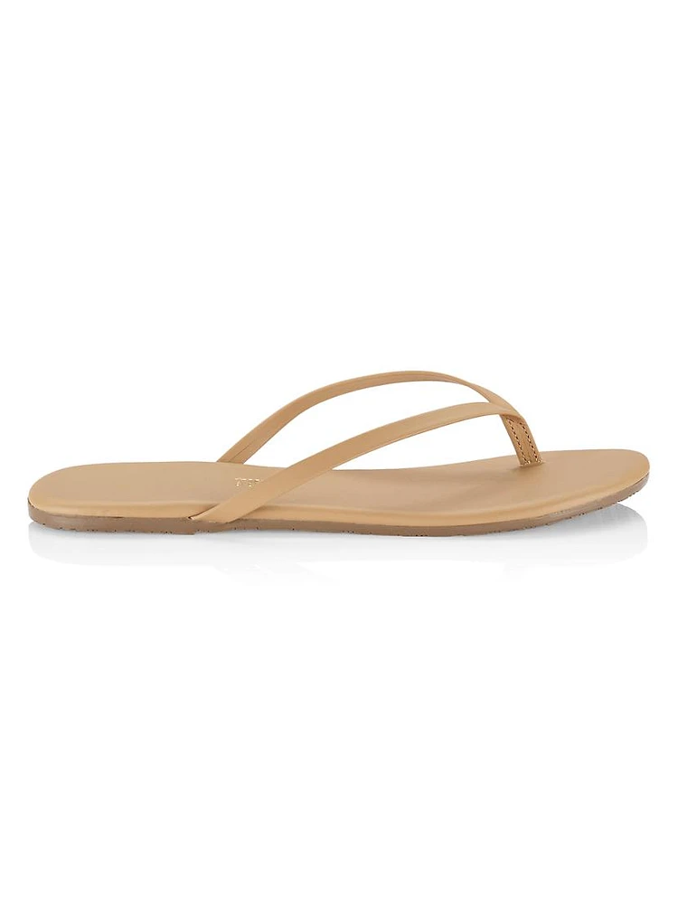 Foundations Matte Leather Flip Flops