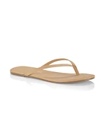 Foundations Matte Leather Flip Flops