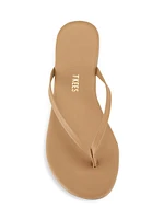 Foundations Matte Leather Flip Flops