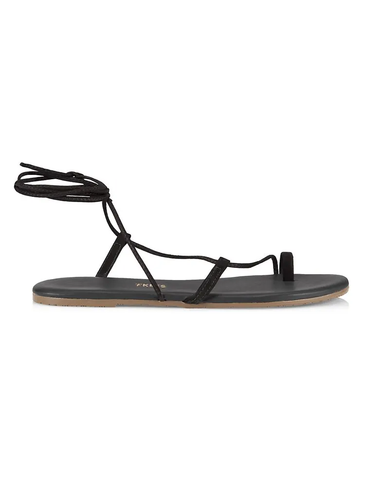 Jo Suede Ankle-Tie Sandals