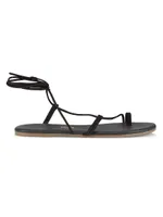 Jo Suede Ankle-Tie Sandals