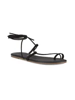 Jo Suede Ankle-Tie Sandals