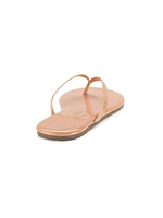 Foundations Gloss Patent Leather Flip Flops