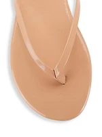 Foundations Gloss Patent Leather Flip Flops