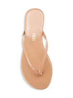 Foundations Gloss Patent Leather Flip Flops