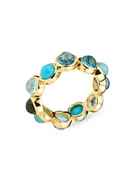 Lollipop 18K Green Gold & Multi-Gemstone Ring