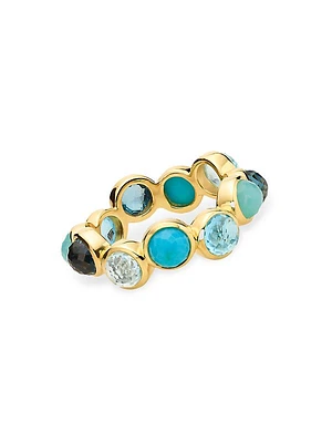 Lollipop 18K Green Gold & Multi-Gemstone Ring