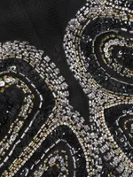 Embellished Illusion Neckline Gown