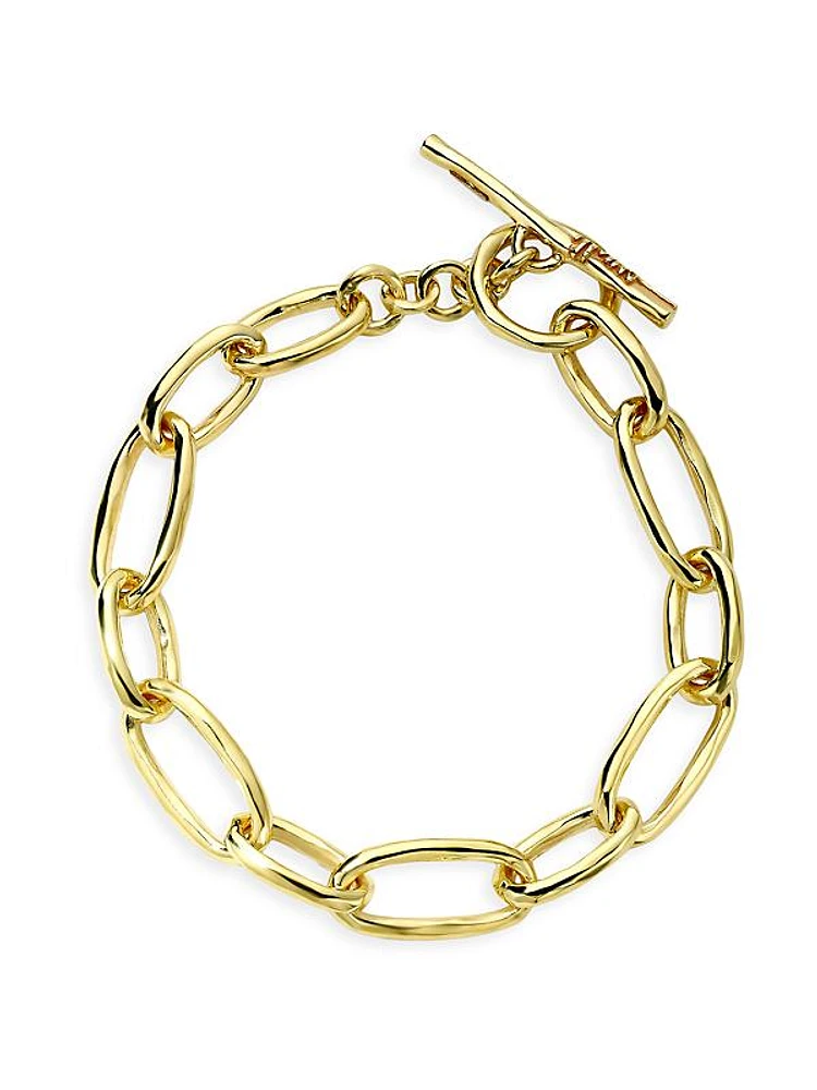 Classico 18K Green Gold Oval-Link Bracelet